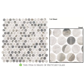 Chrome Arc - glass tile